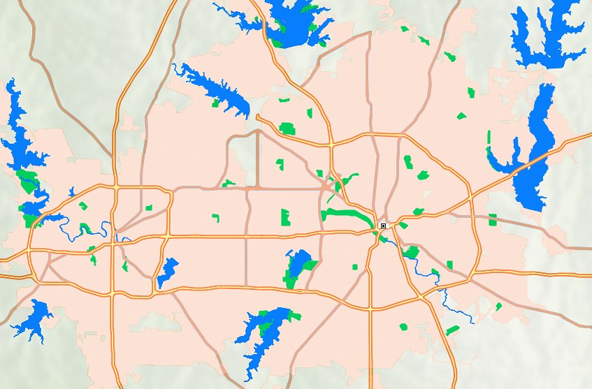Map Dallas Area 